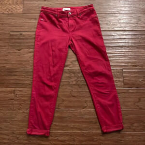 Lila Ryan Sangria Cuffed Skinny Jeans Size 27